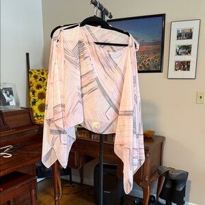 Elegant Pink and Gray Women's Kaftan